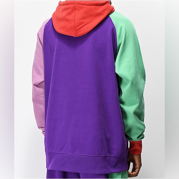 Teddy Fresh Colorblock Purple Skater Hoodie - Picture 2 of 6